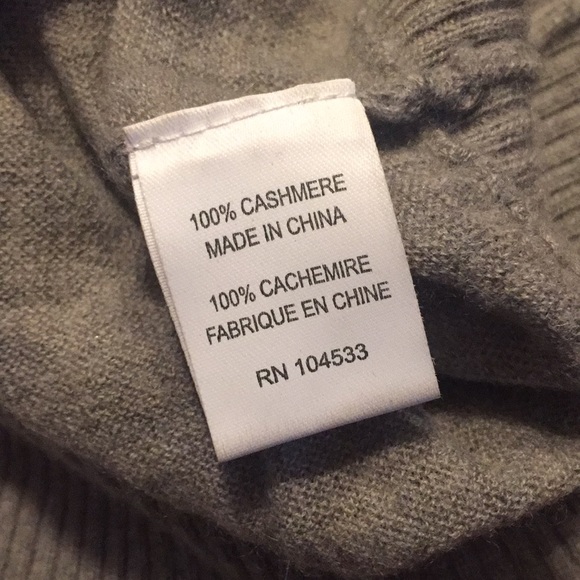 Oonagh by nanette lepore grey cashmere sweater S - Picture 6 of 6